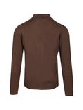 Fedeli button-down polo collar sweater