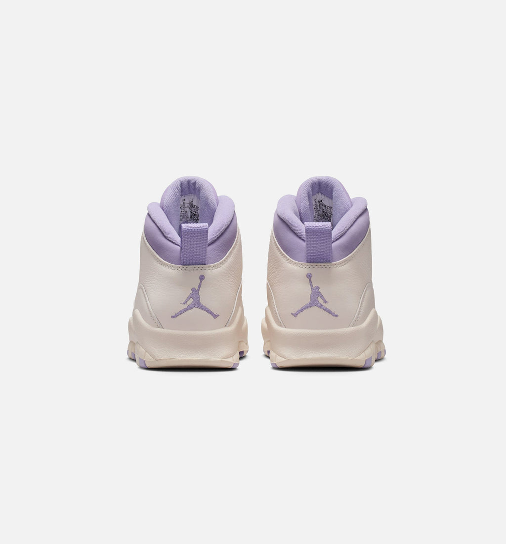 Air Jordan 10 Retro Hydrangeas – Women's Lifestyle Shoe in Chalk/Hydrangeas/Wild Grape