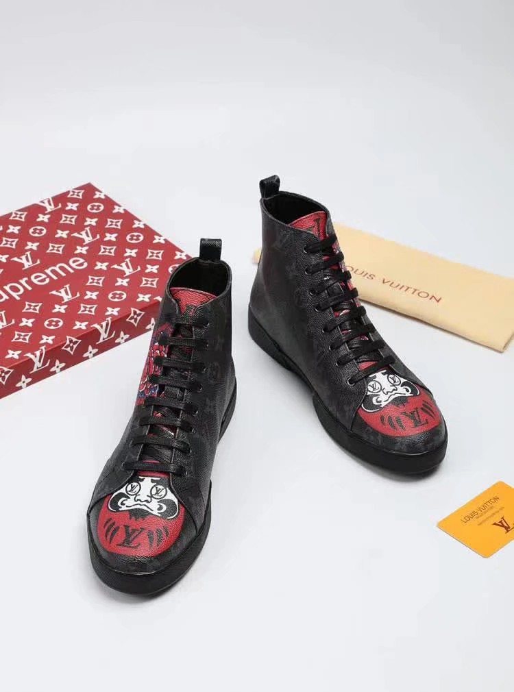 Animal Graphic High-Top Sneakers